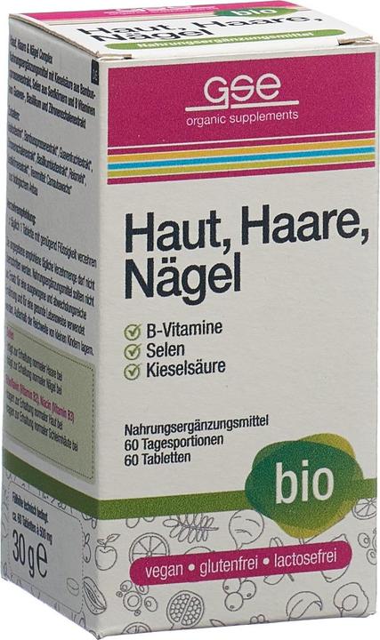 Produktbild GSE Haut Haare Nägel Complex Bio Tabl (60 Stk., Tabletten, 123 g)