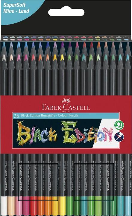Produktbild Faber-Castell Black Edition (Mehrfarbig, 36 x)