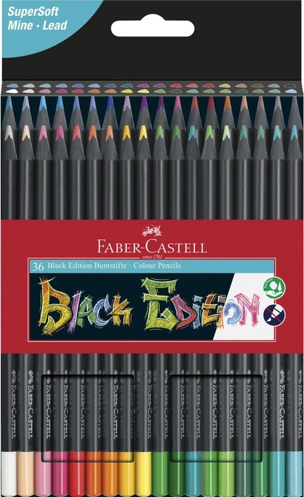 Actual product image Faber-Castell black edition (Multicoloured, 36 x)