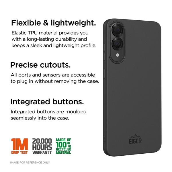 Immagine prodotto Eiger flexibles TPU-Case Grip Case GRS black (Samsung Galaxy S25 Edge)