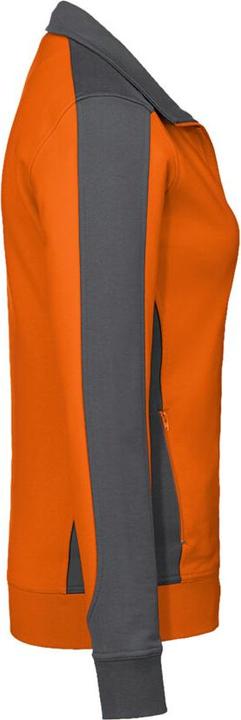 Actual product image Hakro Ladies Sweat Jacket Contrast Performance orange/anthr. S (S)