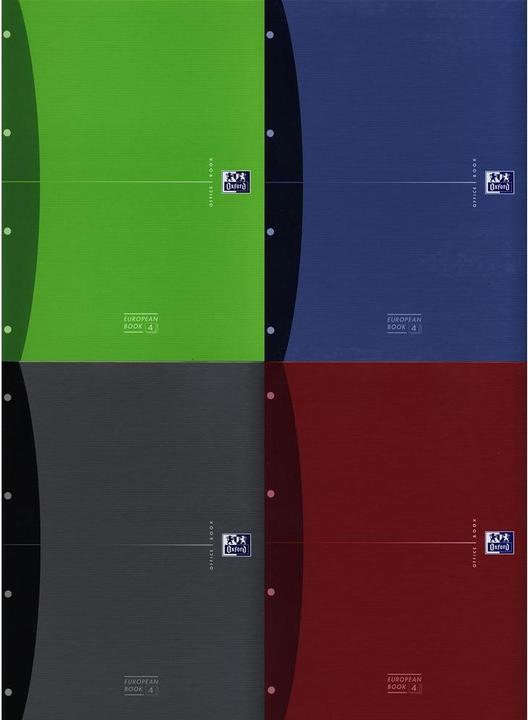 Image du produit Oxford Livre européen (A4, Quadrillé, Couverture rigide)