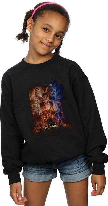 Actual product image Disney Girls Aladdin Movie Poster Sweatshirt (128)