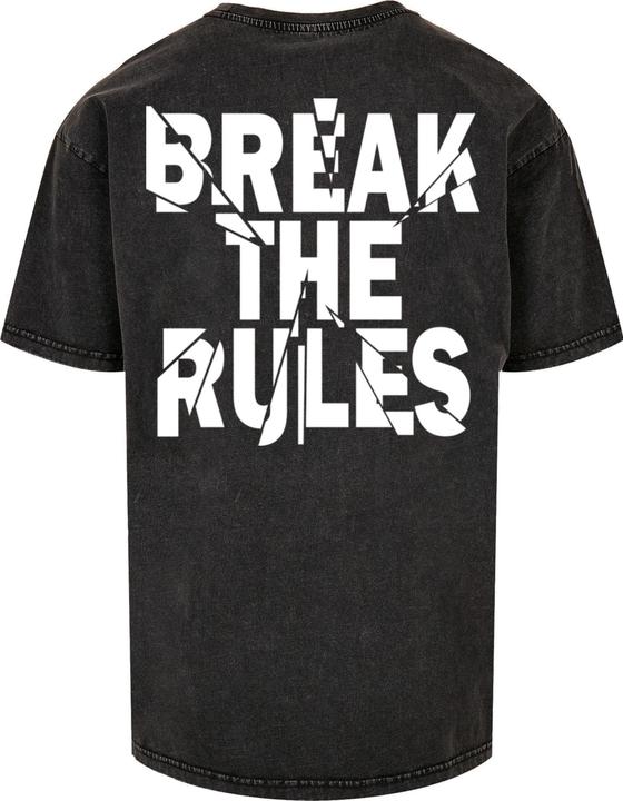 Produktbild Merchcode Break The Rules 2 Acid Washed Oversize Tee - 118129 (XL)