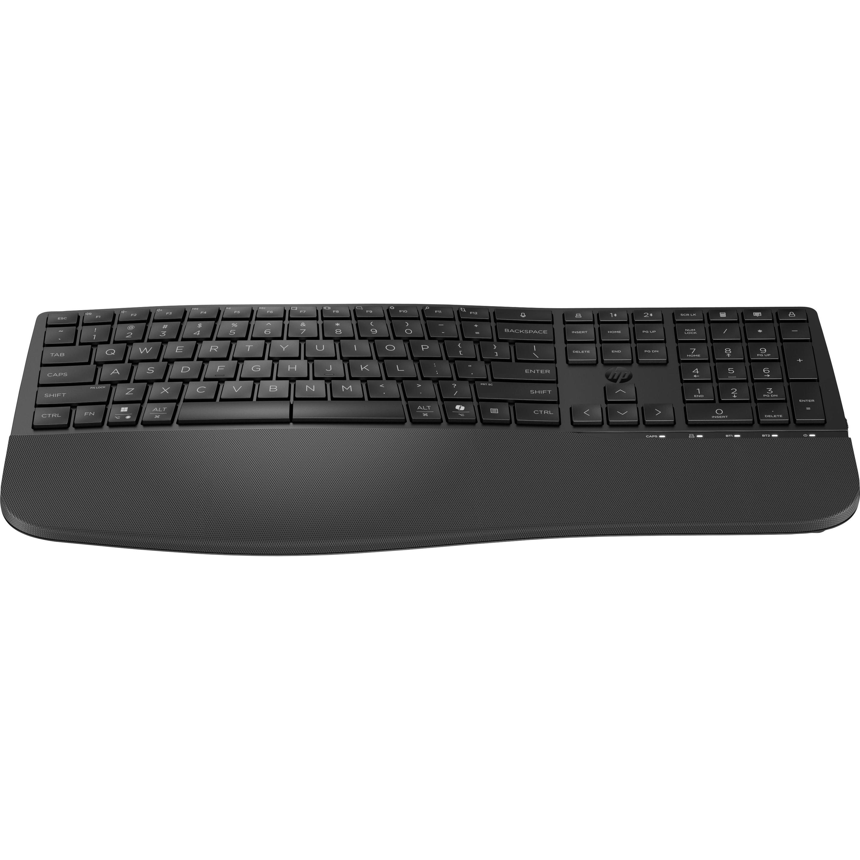 HP 685 Comfort Dual-Mode Keyboard, Volle Grösse (100%), Kabellos, RF Wireless + Bluetooth, Membran K