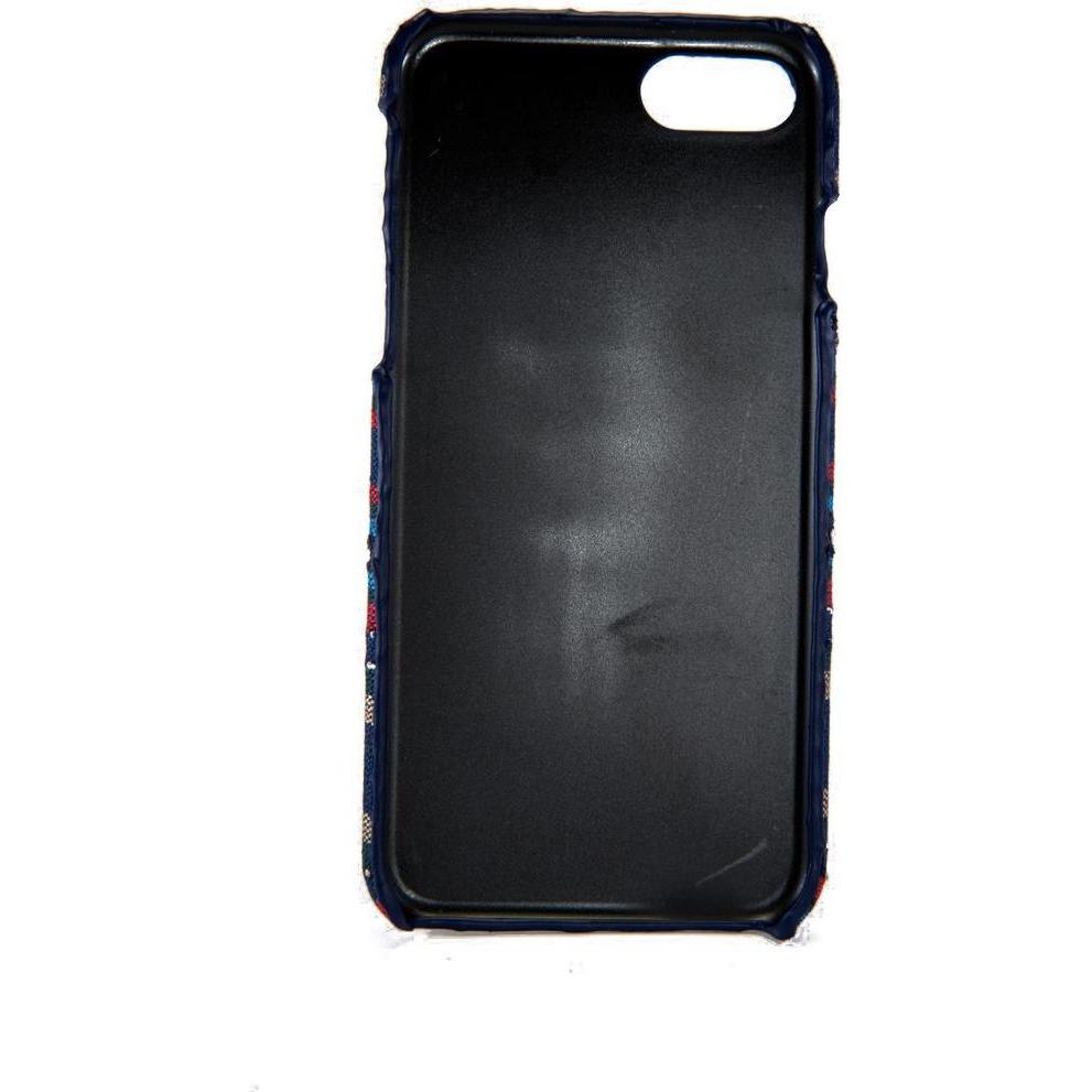Thumbnail - König Design Handyhülle aus Stoff Case für Apple iPhone 8 Cover Etuis Bumper Schale Blau (Apple iPhone 8), Smartphone Hü...