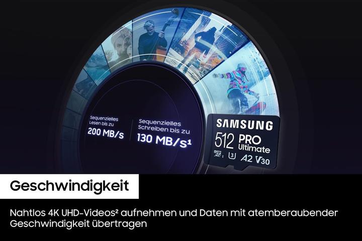 Immagine prodotto Samsung PRO Ultimate (512 GB, microSDXC, U3, UHS-I)