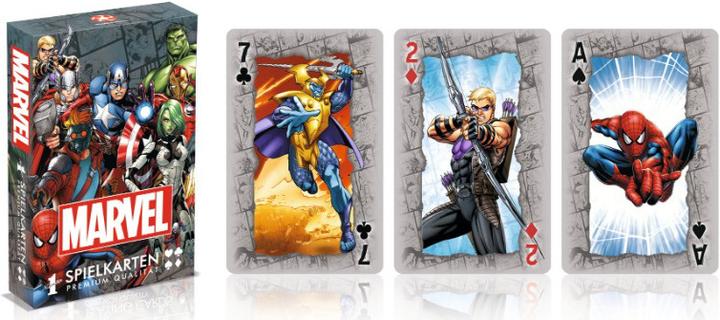 Produktbild Winning Moves WIN30638 - Playing Cards - Marvel Universe, Spielkarten, 2+ Spieler, ab 8 Jahren (DE-Ausgabe) (Deutsch)