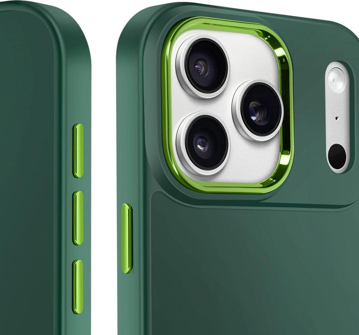 Actual product image OEM Back panel cover FRAME Case for IPHONE 17 Pro Max green (Apple iPhone 17 Pro Max)