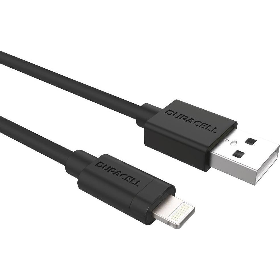 Thumbnail - Duracell Sync/Charge Cable 1 Metre Black (1 m, USB 3.2 Gen 1), USB Kabel