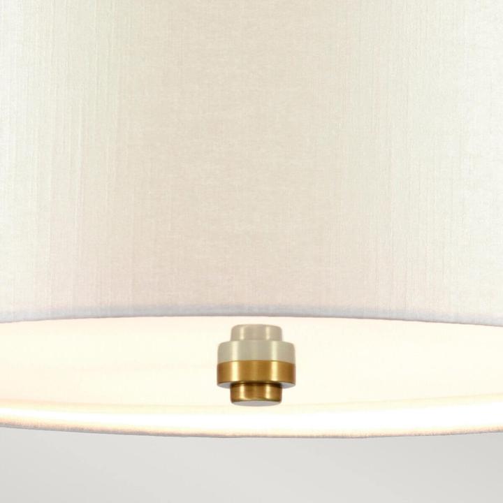 Actual product image Elstead Lighting Fletcher ceiling light E27 5-fold 27cm aged brass ivory (E27)