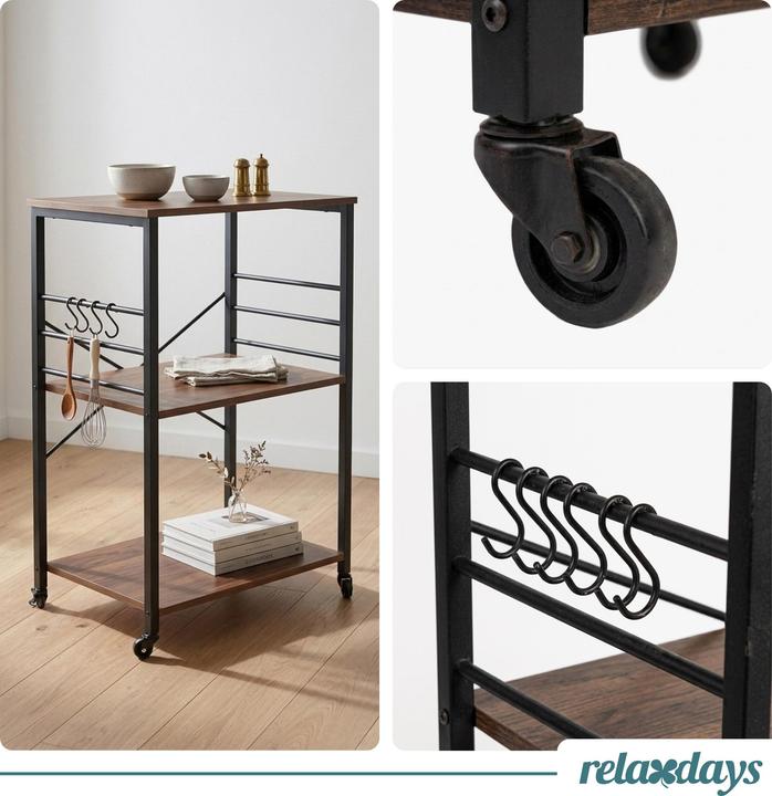 Produktbild Relaxdays Küchenrollwagen