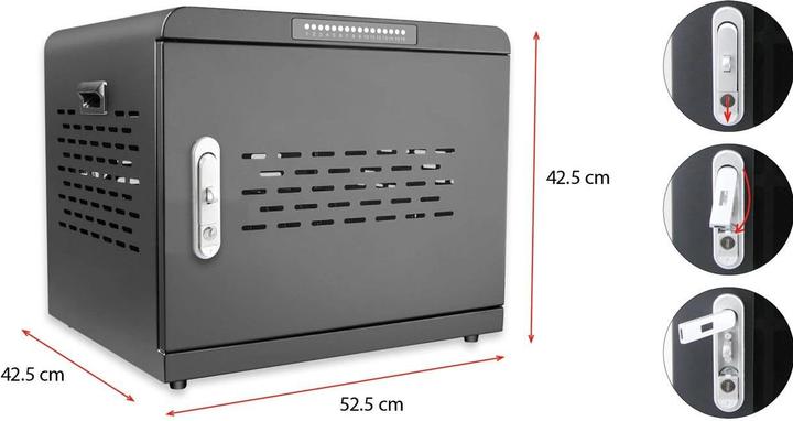 Actual product image LMP Lade-Kabinett SmartCabinet 16-1000, 16 Port 1000 W
