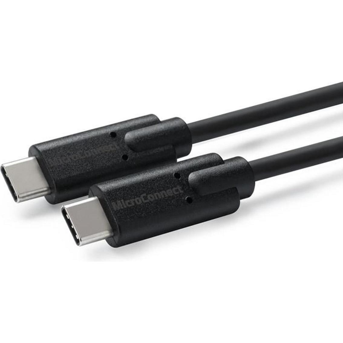 MicroConnect USB3.2CC1 USB Kabel 1 m 3.2 Gen 2 (3.1 Gen 2) USB C Schwarz (1 m, USB 3.2 Gen 2), USB Kabel