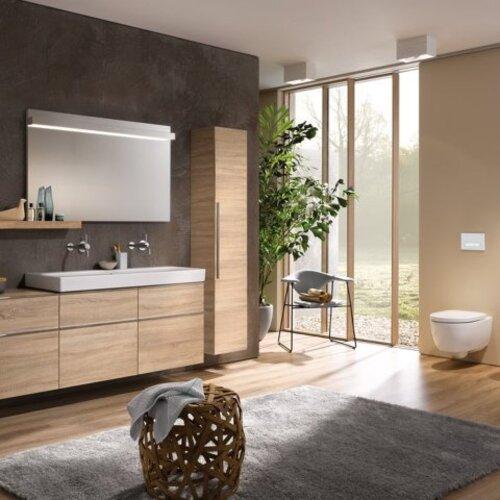 Image du produit Geberit iCon Square WC au sol, chasse deau basse, fixation murale 211910, 6l, sans rebord, forme fer