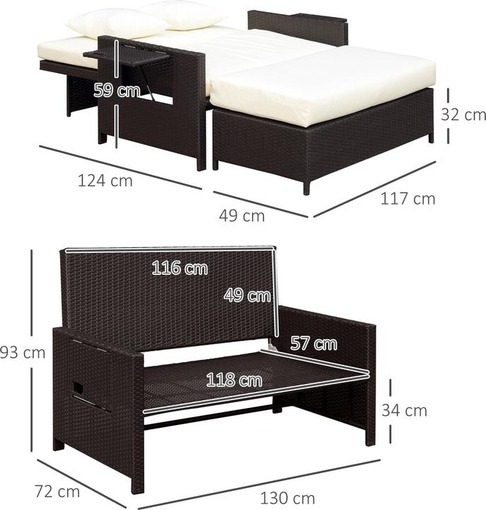 Produktbild Outsunny Lounge-Sofa