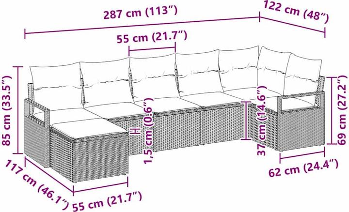 Produktbild vidaXL Hamza