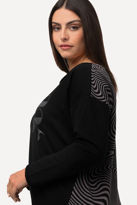 Immagine prodotto Ulla Popken Felpa loungewear dal taglio oversize con scollo a girocollo e maniche lunghe (50, 52)