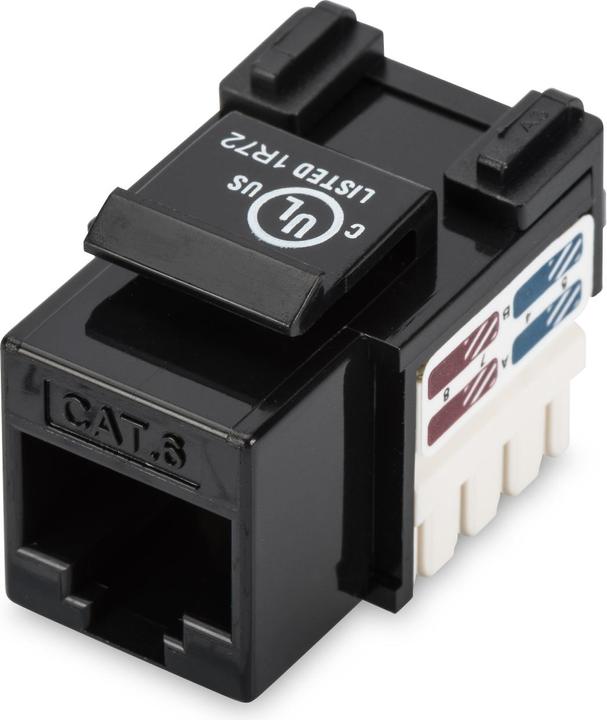 Image du produit Digitus Keystone Module Cat6 RJ45 non blindé Installation du câble via LSA Classe E (Module Keystone)