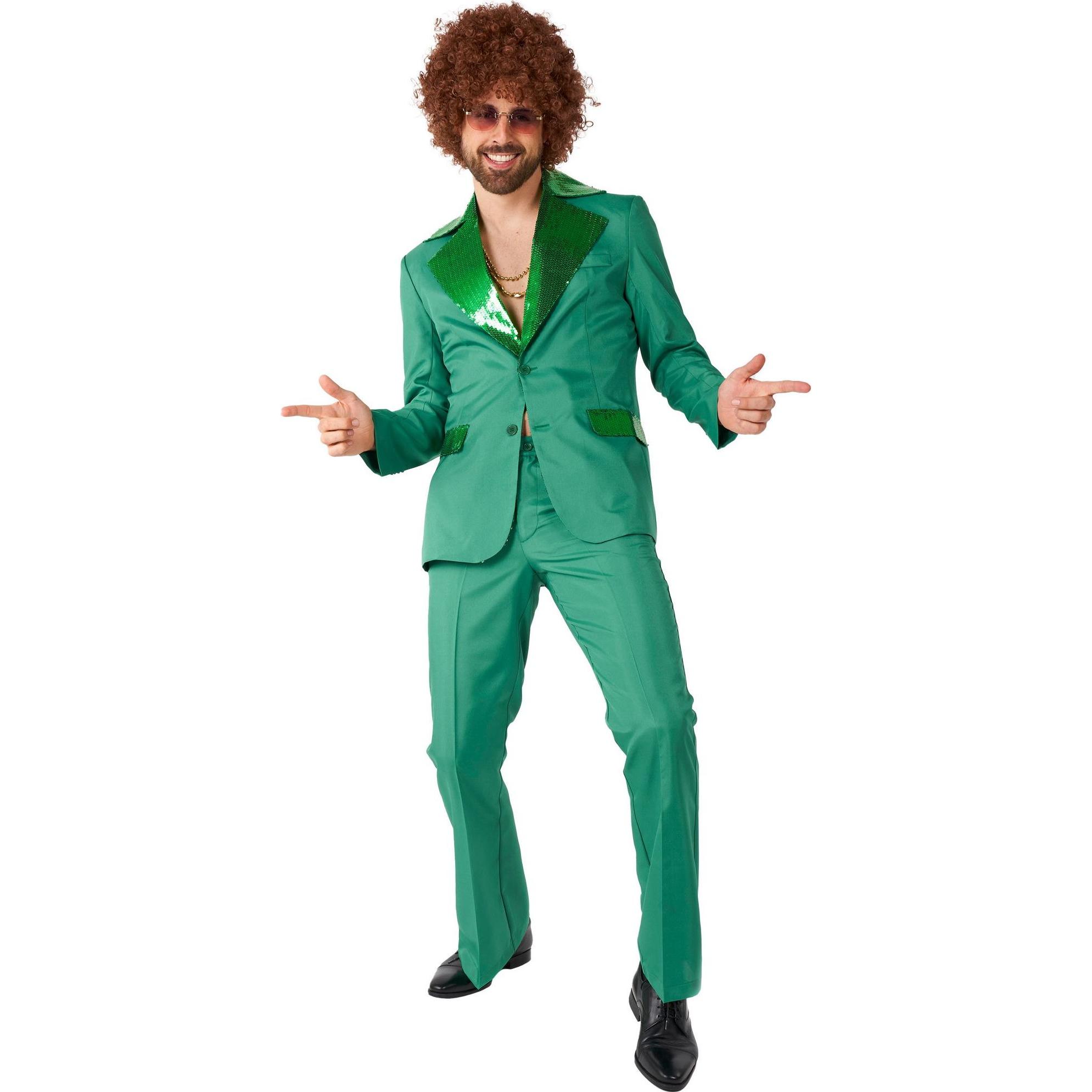 OppoSuits Disco Suit grün Partyanzug (L)