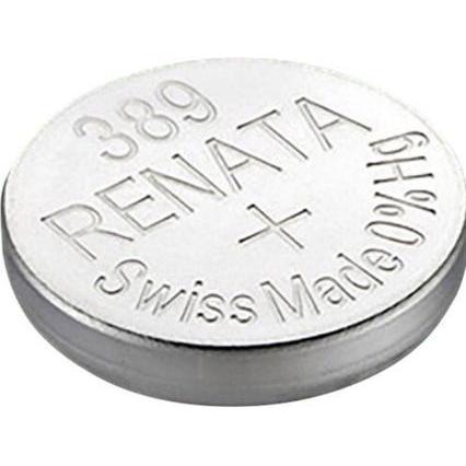 Renata Knopfzelle 389 1.55 V 1 St. 80 mAh Silberoxid (1 Stk., 80 mAh), Batterien + Akkus