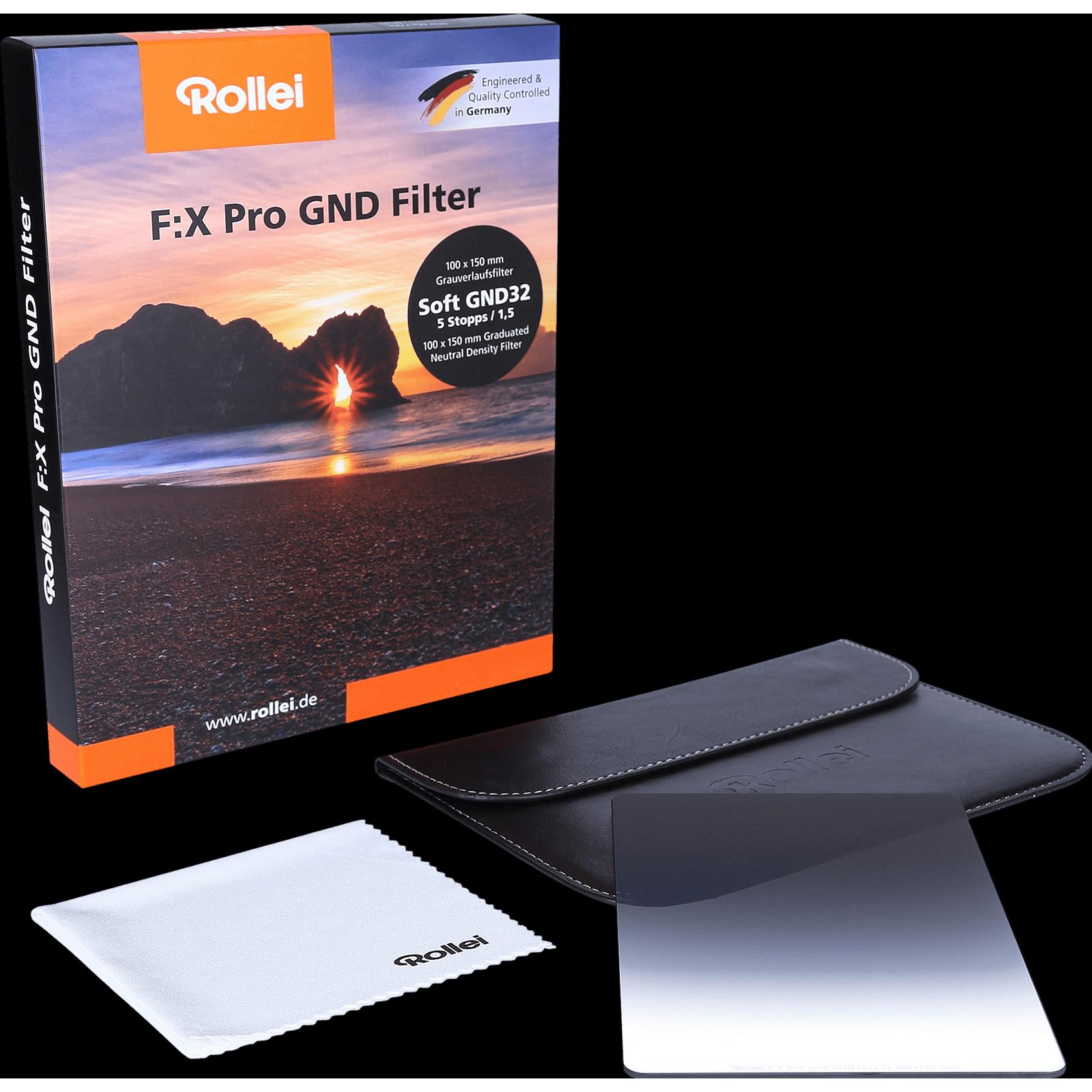 Rollei F:X Pro Soft GND8 (100 mm, ND- / Grauverlauffilter, 100 mm), Objektivfilter, Grau