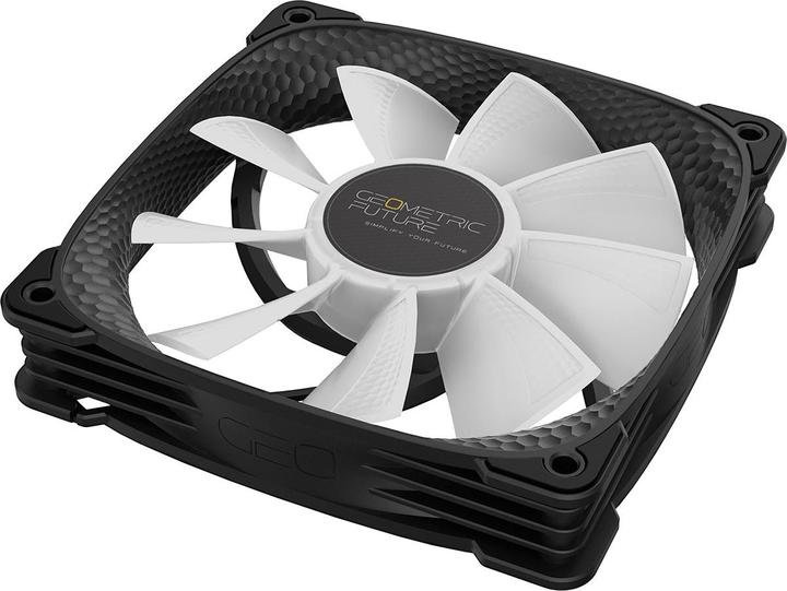 Actual product image Geometric Future Squama 2505B RGB fan - 120 mm, black (120 mm, 1 x)