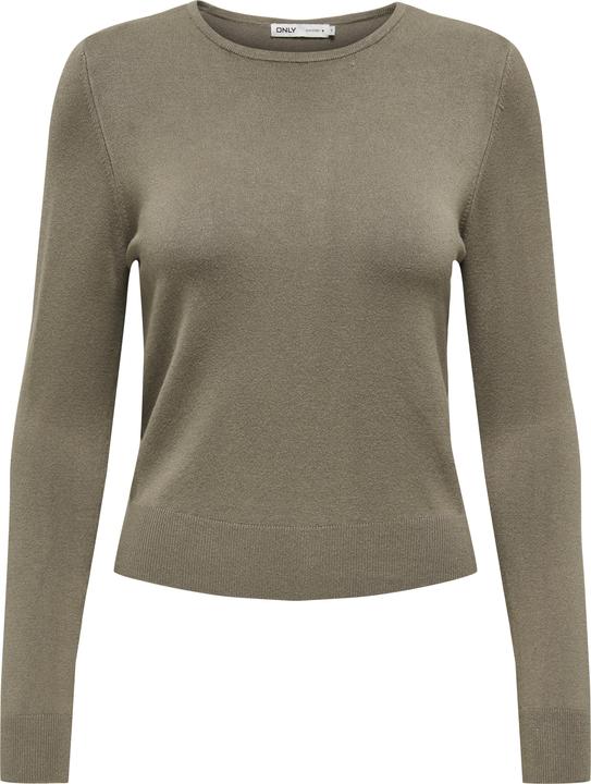 Produktbild Only Normal geschnitten Rundhals Gerippte Ärmelbündchen Pullover Strickpullover (L)