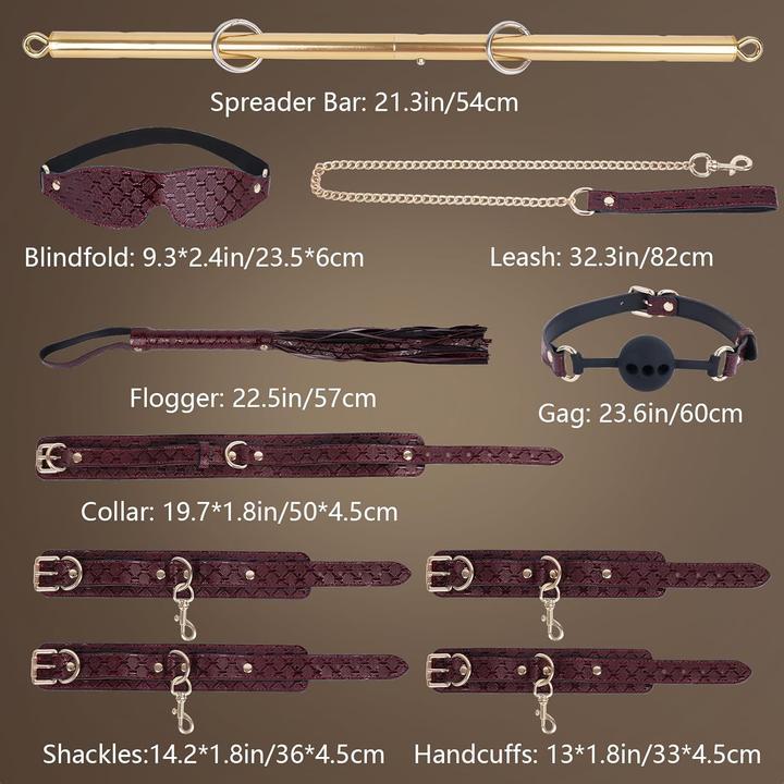 Actual product image No Name BDSM bondage spreader bar set