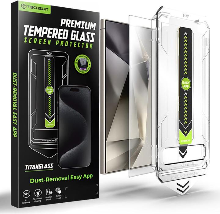 Techsuit TitanGlass CrystalHD (1 pcs, Samsung Galaxy S24 Ultra)