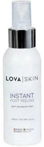 Actual product image Lova Skin Instant foot scrub spray bottle, professional double-sided foot file, organic cotton bag (Callus removers, 100 ml)