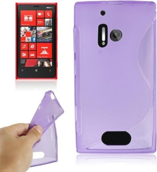Actual product image König Design Mobile phone cover S Line TPU case for Nokia Lumia 928 purple (Nokia Lumia 928)