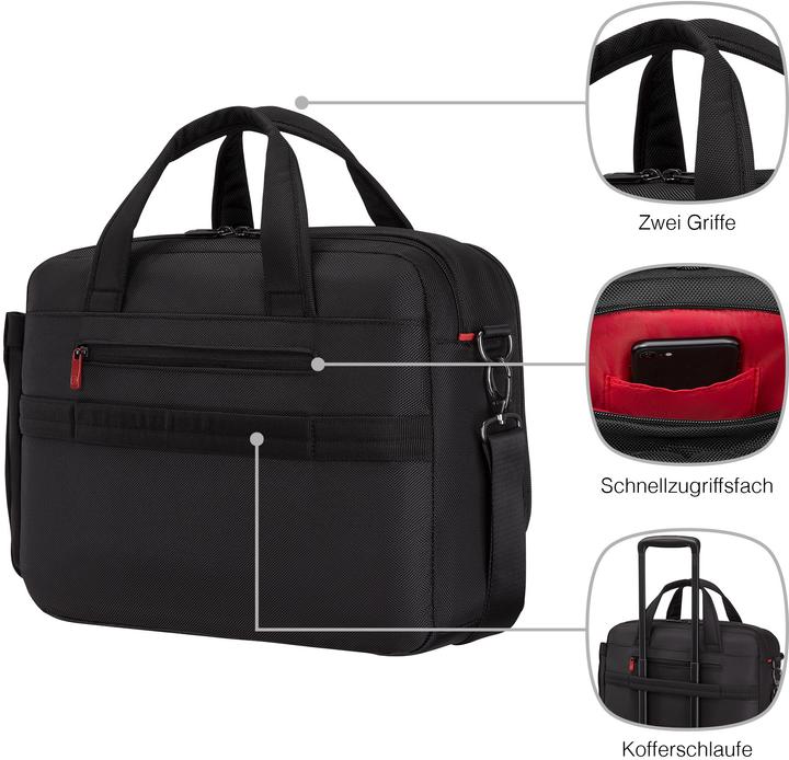 Productafbeelding Wenger Cosmic Brief 14 - 16" Laptop-Tasche mit Tablet-Fach - schwarz (16")