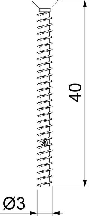Image du produit OBO Bettermann Vis de montage (50 Vis par pièce)