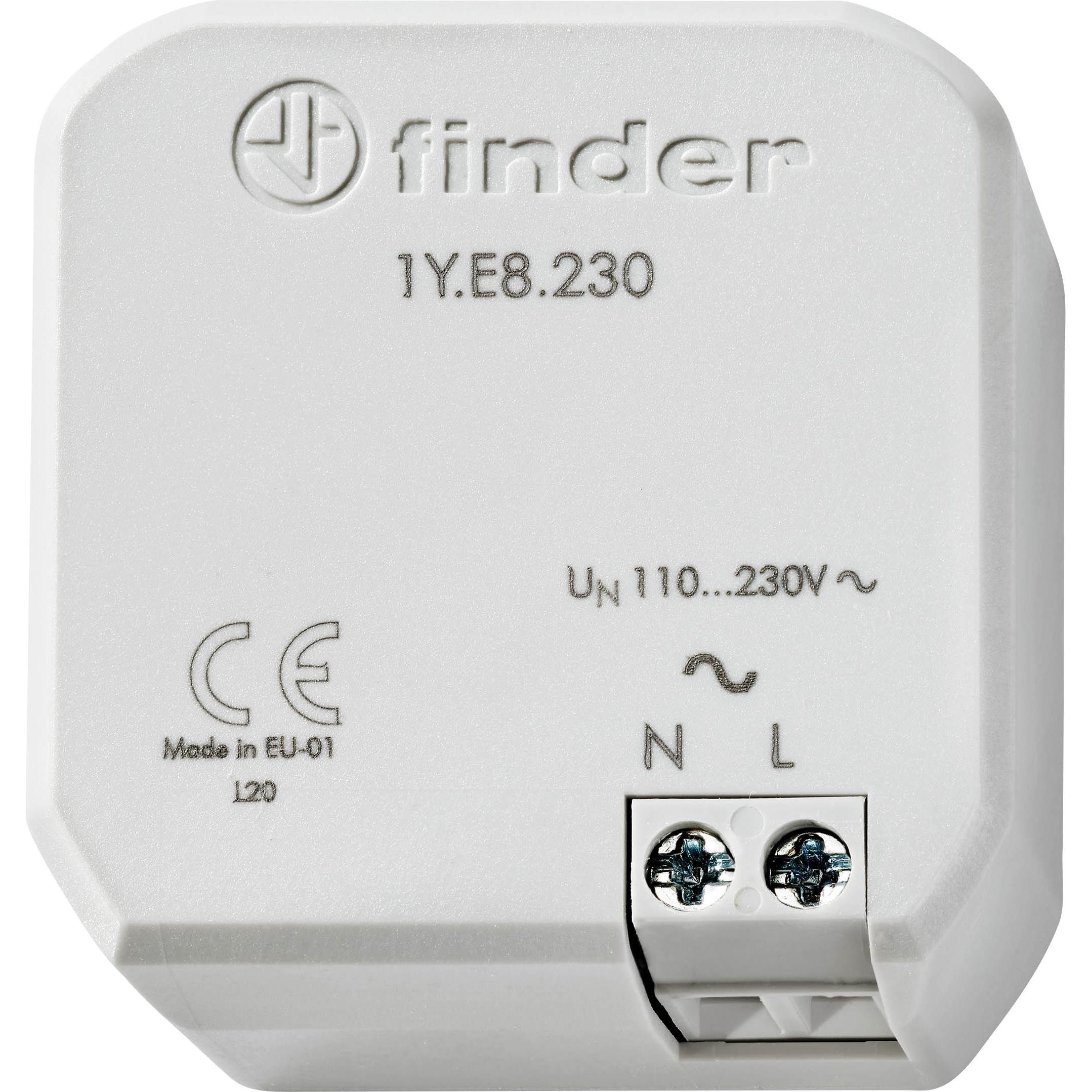 Finder, Aktor, Funk-Erweiterung Yesly 1Y.E8.230, Detailfarbe: Grau