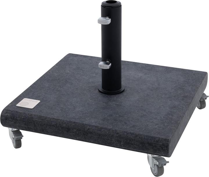 Produktbild Knirps Granitsockel ca. 50 kg Granit schwarz mit Rollen