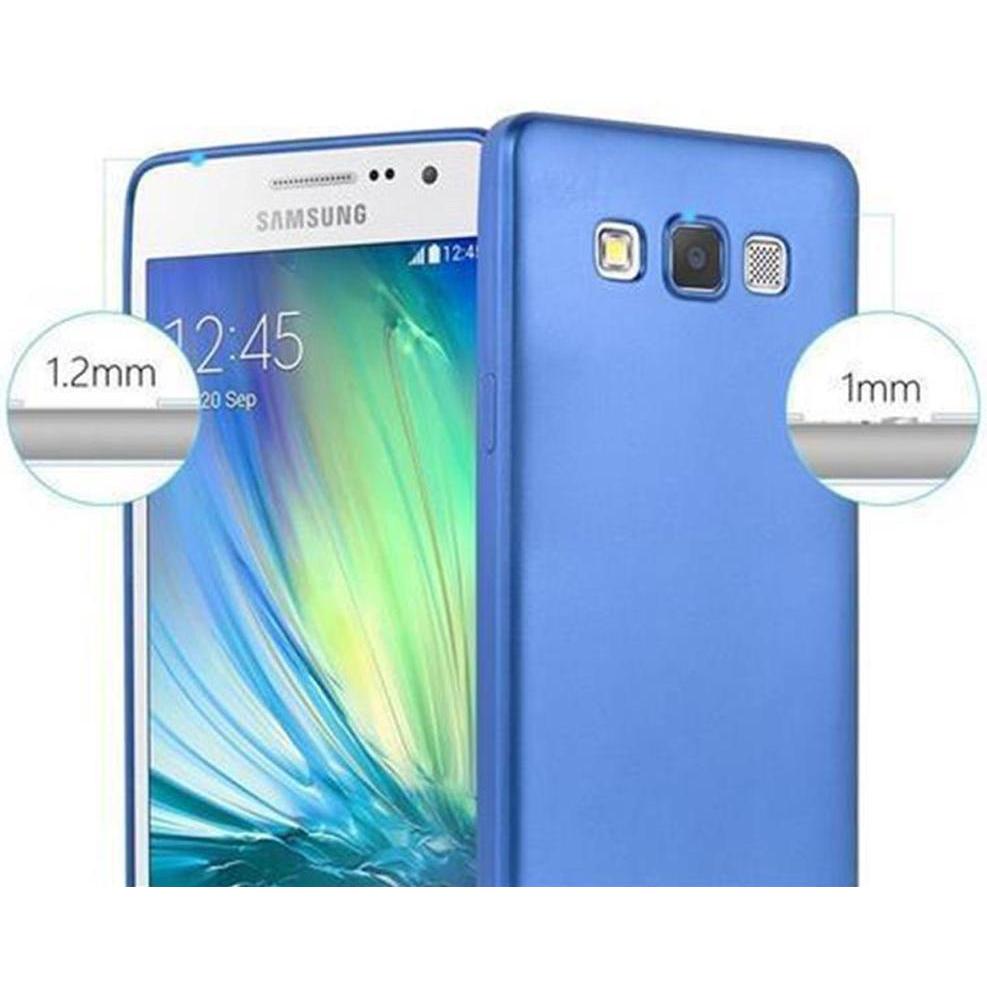 Thumbnail - Cadorabo TPU Matt Metallic Hülle (Samsung Galaxy J5 (2015)), Smartphone Hülle, Blau