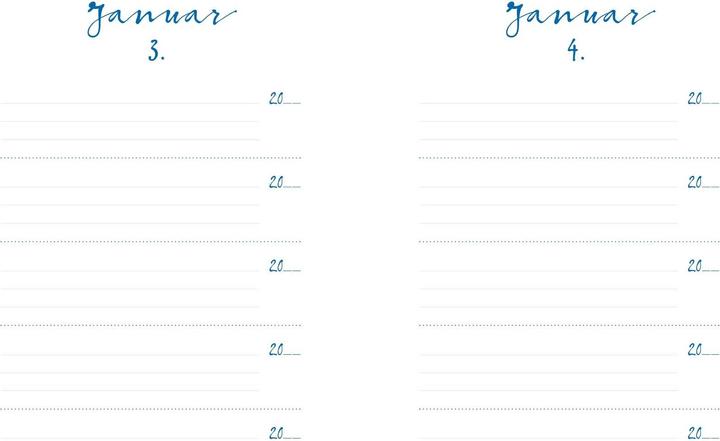 Image du produit Journal de bord de cinq ans - One Line a Day (A5, À rayures, Couverture rigide)