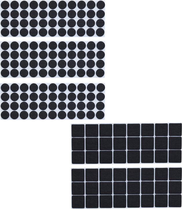 Relaxdays 180x viltglijders (Vilten glijders, 180 Pcs.)