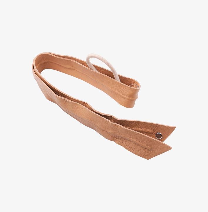 Immagine prodotto Corinne Mondo - Banda in pelle lunga piegabile Camel (Elastico per capelli)