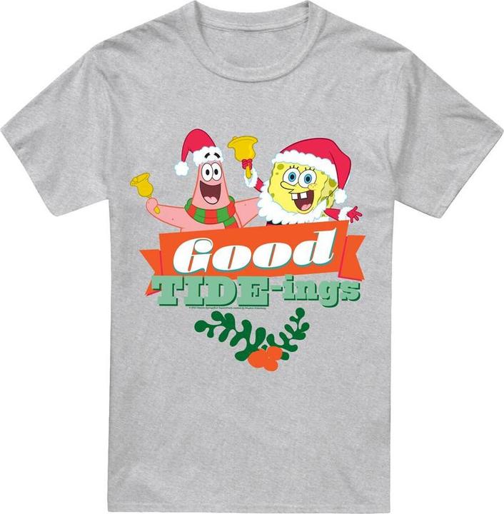 Produktbild Spongebob Squarepants Good Tideings TShirt weihnachtliches Design (XL)