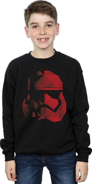Produktbild Star Wars The Last Jedi Stormtrooper Red Cubist Helmet Sweatshirt Jungen (140, 146)