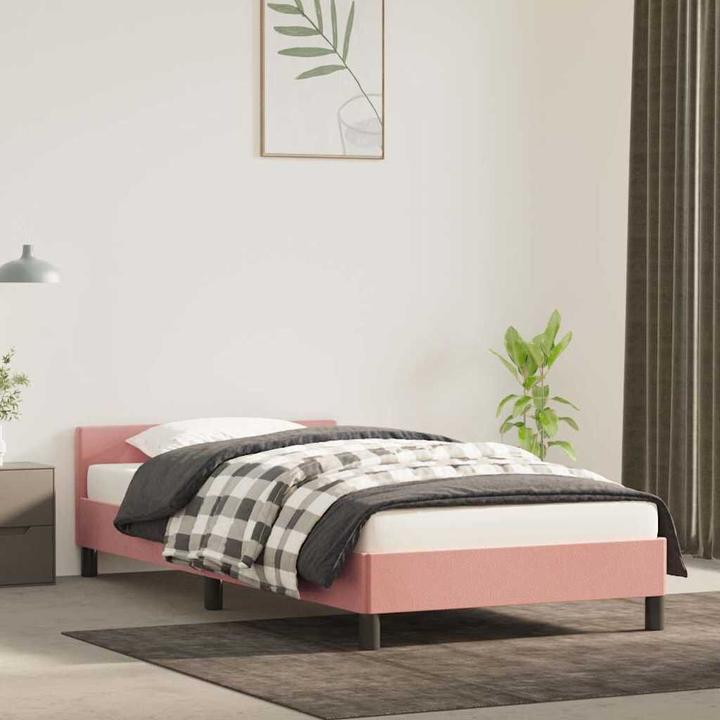 Produktbild vidaXL Bettgestell mit Kopfteil (100 x 200 cm)