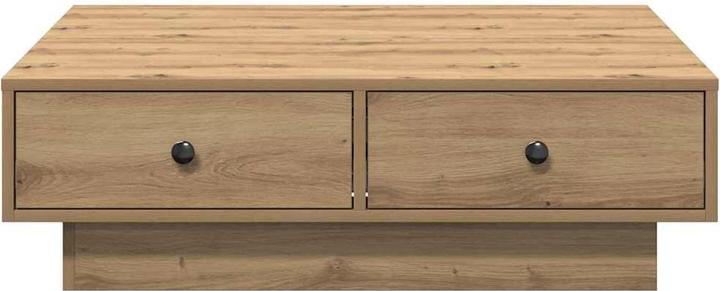 Produktbild VidaXL Couchtisch Eiche Furnier, MDF 90 x 90 x 28 cm Aufbewahrung (90 x 90 x 28 cm)