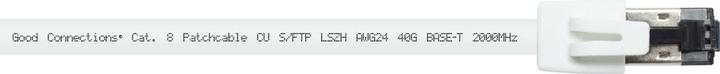 Produktbild Good Connections Alcasa 8080-005W Netzwerkkabel 0,5 m Cat8.1 S/FTP (S-STP) Weiss (S/FTP, CAT8.1, 0.50 m)