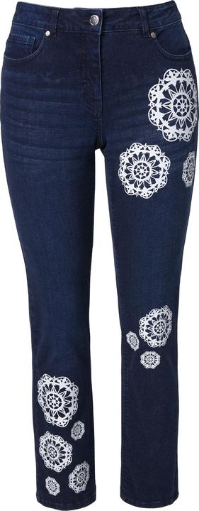 Actual product image Angel of Style Jeans Paula, Straight Fit, 3D-Blumendruck (42)