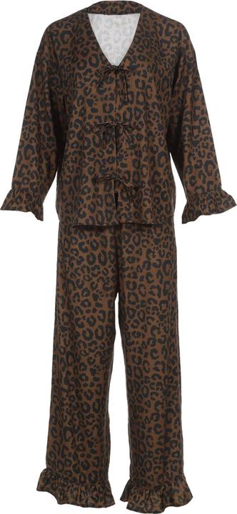 Produktbild La Millou Bambus-Pyjama LEOPARD CHOCO - M (Lang) (M)