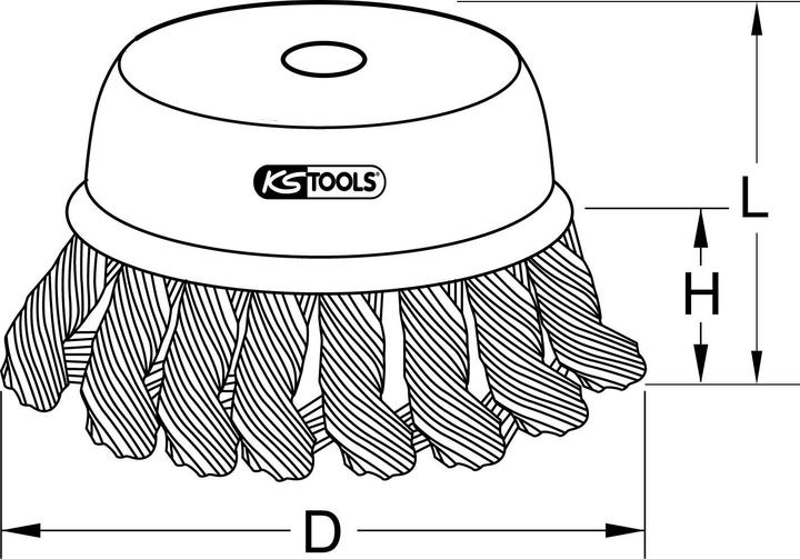 Produktbild KS Tools BRONZEplus Topfbürste (P20)