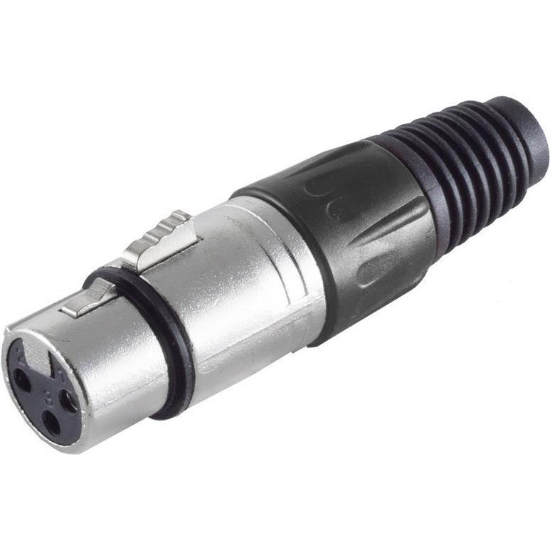 Shiverpeaks -BASIC-S--XLR-Kupplung, schwarz, Audio Stecker, Schwarz
