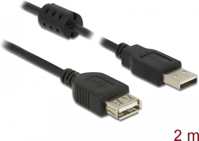 Image du produit Delock USB A - USB A (2 m, USB 2.0)